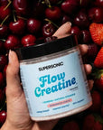 SUPERSONIC Flow Creatine +Ginseng +Natural Vitamin B - Strawberry-Cherry 150g - SUPERSONIC - Vesa Beauty