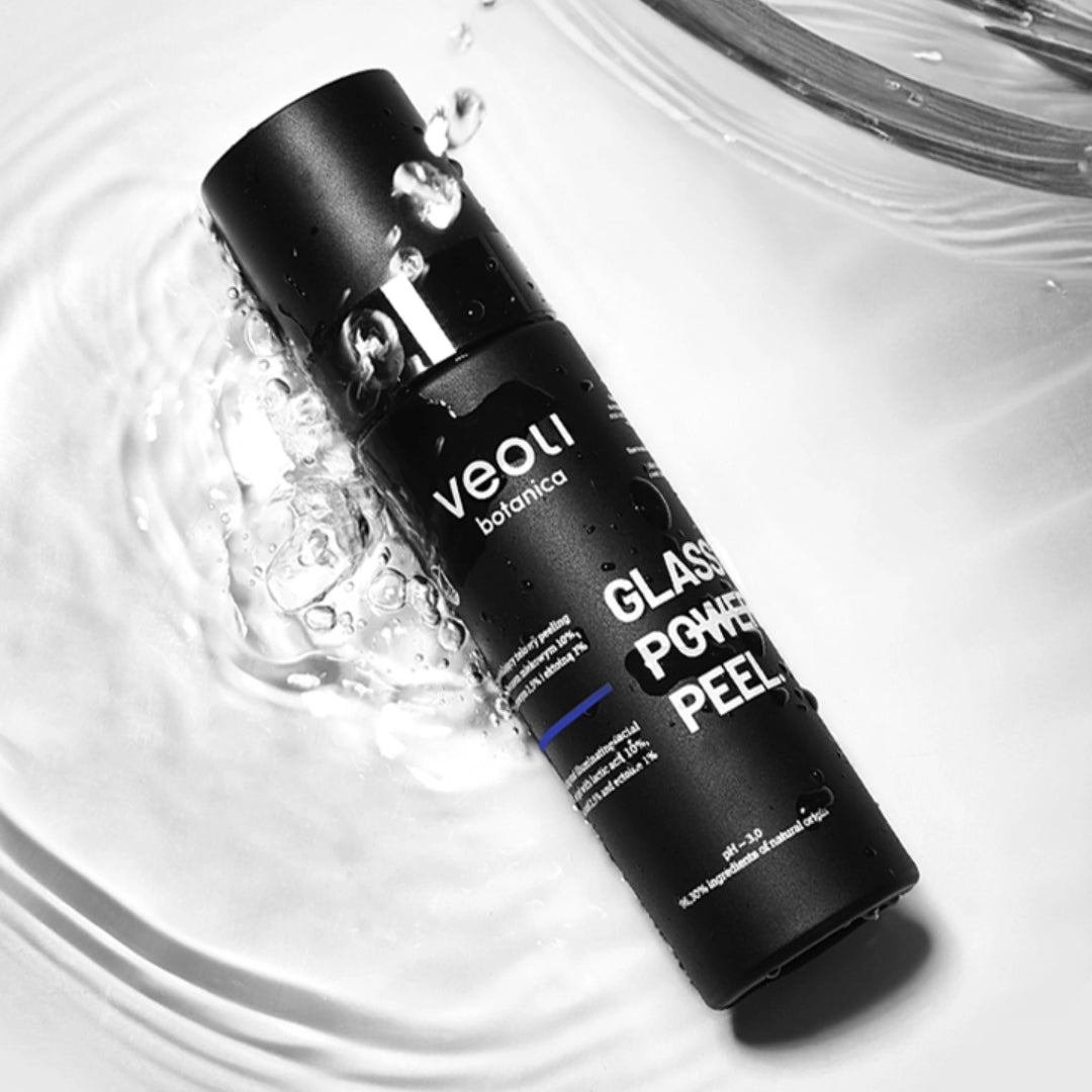 Veoli Botanica GLASS SKIN POWER PEEL Moisturising & illuminating facial peel gel with lactic acid 10%, tranexamic acid 2.5% and ectoine 1% 30ml - Veoli Botanica - Vesa Beauty