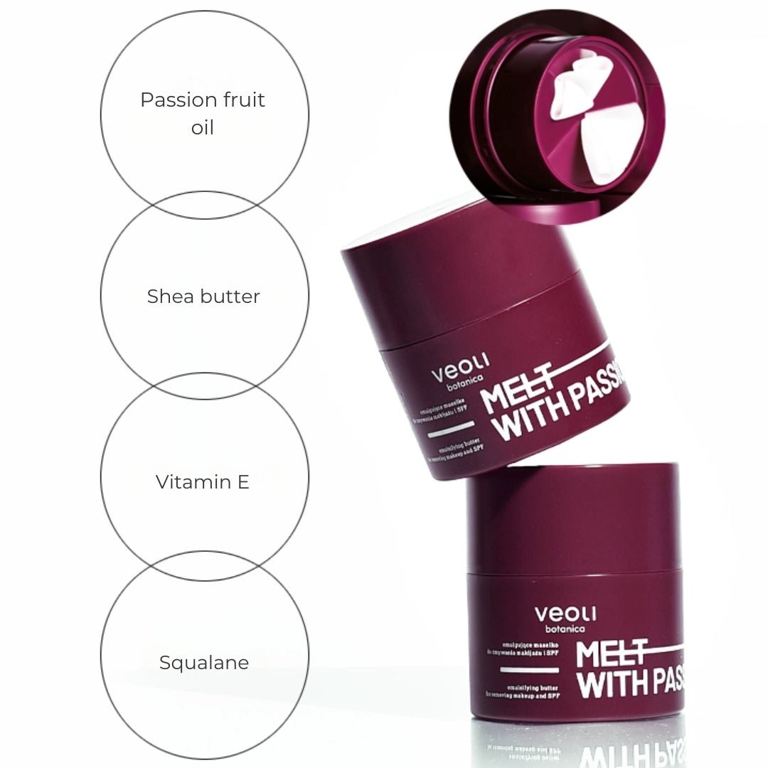 Veoli Botanica MELT WITH PASSION Emulsifying butter for removing makeup & SPF 40g - Veoli Botanica - Vesa Beauty
