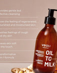 Veoli Botanica OIL TO MILK Moisturising & Transforming Cleansing Oil with 2% ginger extract & vitamin E 290ml - Veoli Botanica - Vesa Beauty