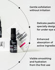 Natural Cosmetics THE PEELUMINATOR brightening & firming under-eye peel with 6% acid complex & 2% keratolin 15ml