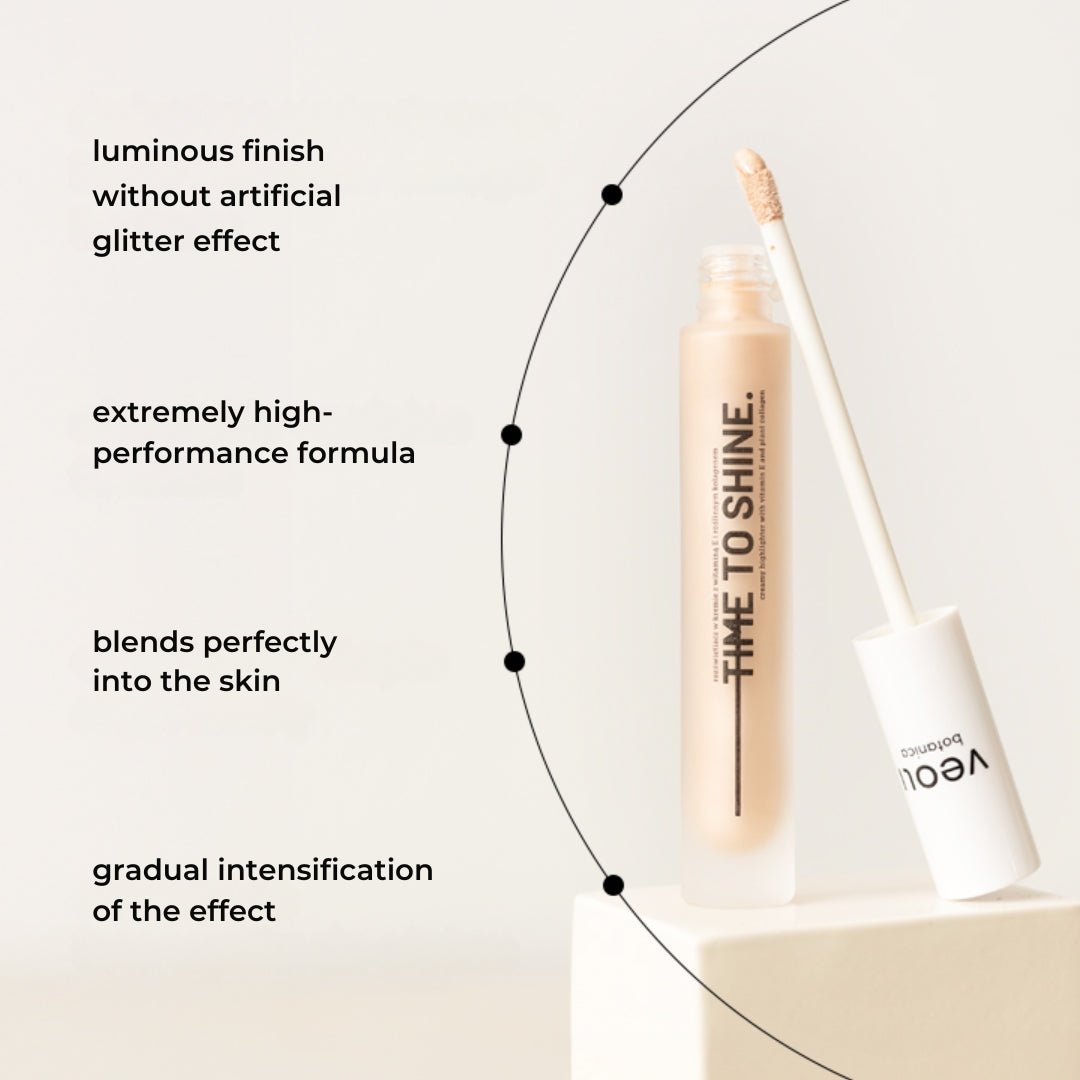 Veoli Botanica TIME TO SHINE Creamy Highlighter with vitamin E & plant collagen 10ml - Veoli Botanica - Vesa Beauty