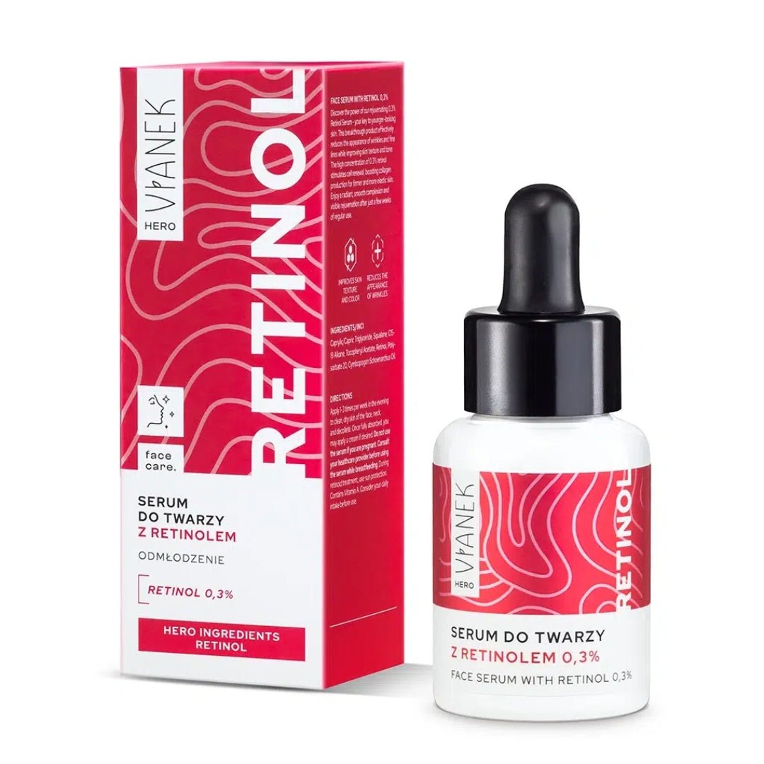 Vianek HERO face care. Face Serum with Retinol 0,3% 30ml - Vianek - Vesa Beauty