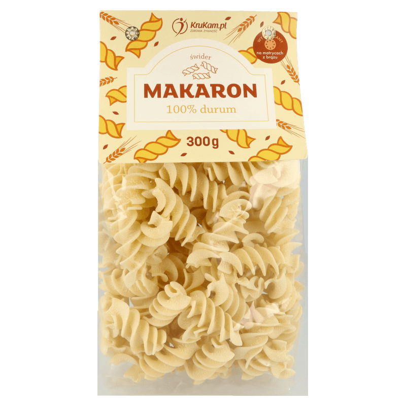 100% durum wheat pasta - fusilli 300g - Krukam - Vesa Beauty