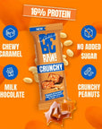 15x Crunchy Peanuts & Caramel Bar 40g - Be Raw - Vesa Beauty