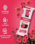 15x Energy Bar - Raspberry Dark chocolate cover 40g - Be Raw - Vesa Beauty