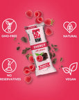 15x Energy Bar - Raspberry Dark chocolate cover 40g - Be Raw - Vesa Beauty