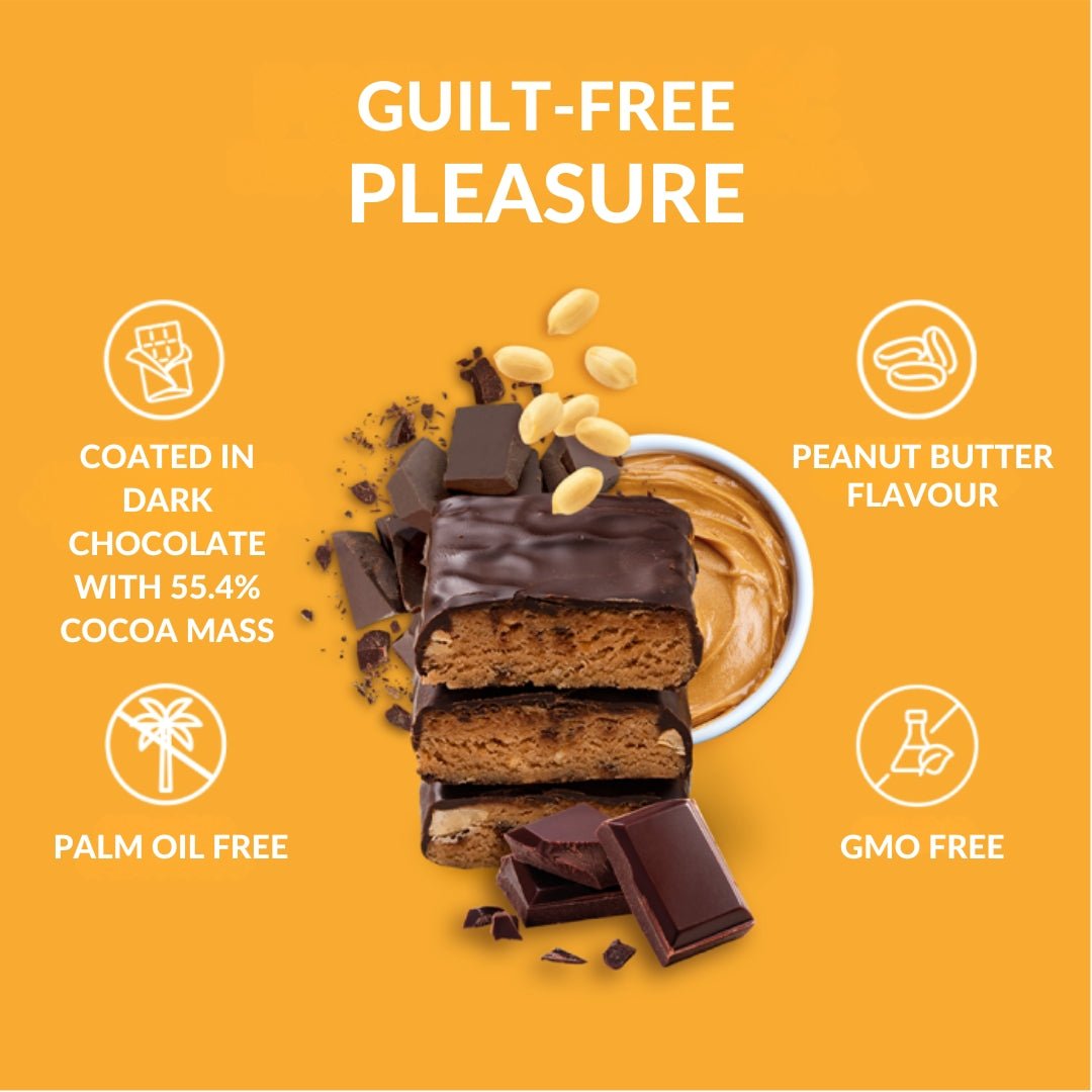 15x Protein 27% Bar - Peanut Butter dark chocolate cover 40g - Be Raw - Vesa Beauty