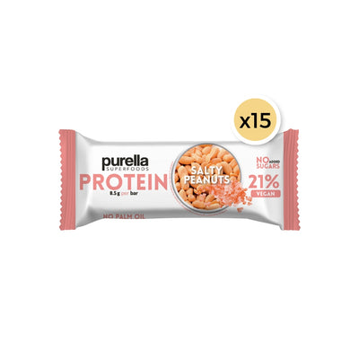 15x Purella 21 % Protein Bar Salty Peanut 40g