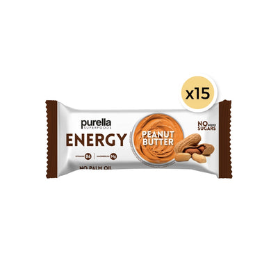 15x Purella Energy Bar Peanut Butter 40g 