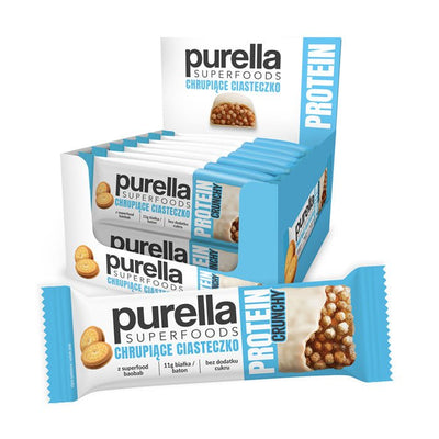 15x Purella SuperFoods Protein Bar - Crunchy Cookie 45g - Purella Superfoods - Vesa Beauty