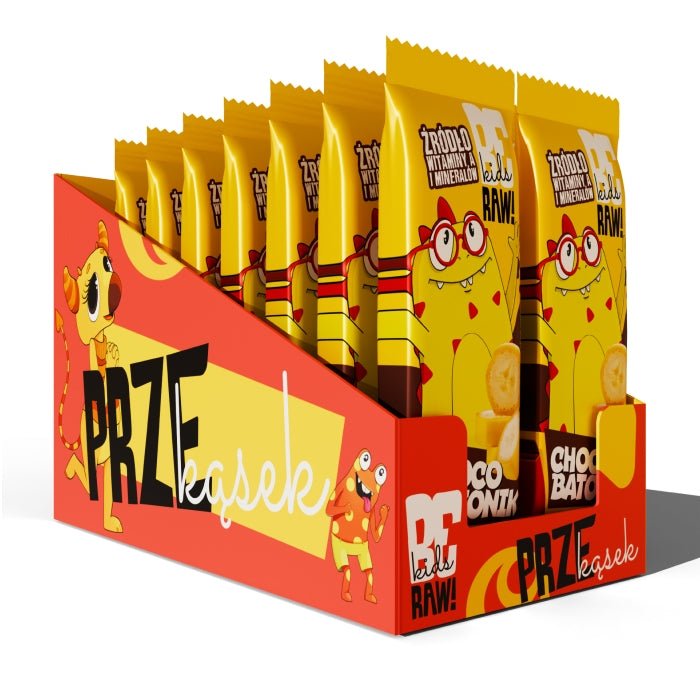 16x Kids Bar - Choco Banana 25g - Be Raw - Vesa Beauty