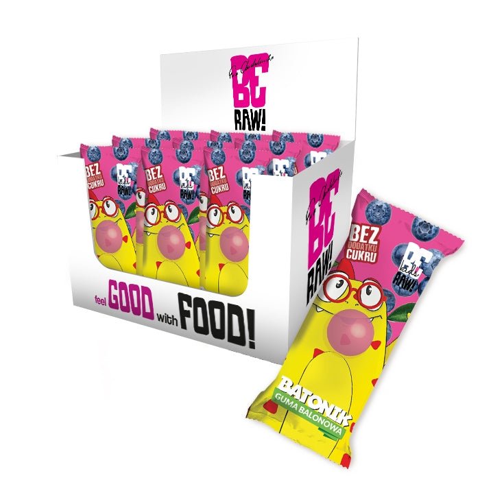 16x Kids Bubble gum bar 25g - Be Raw - Vesa Beauty