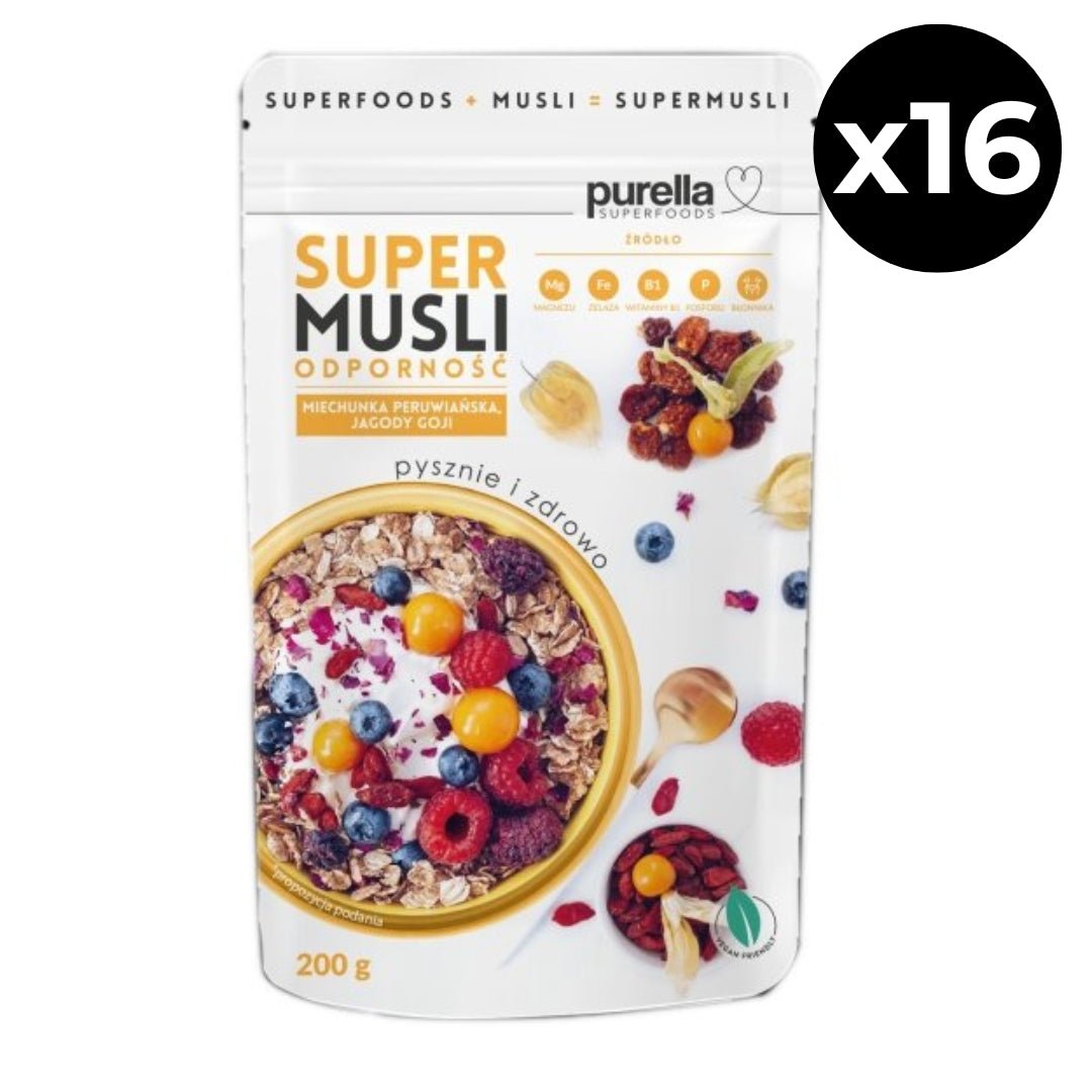 16x Purella Super Muesli Immune 200g - Purella Superfoods - Vesa Beauty