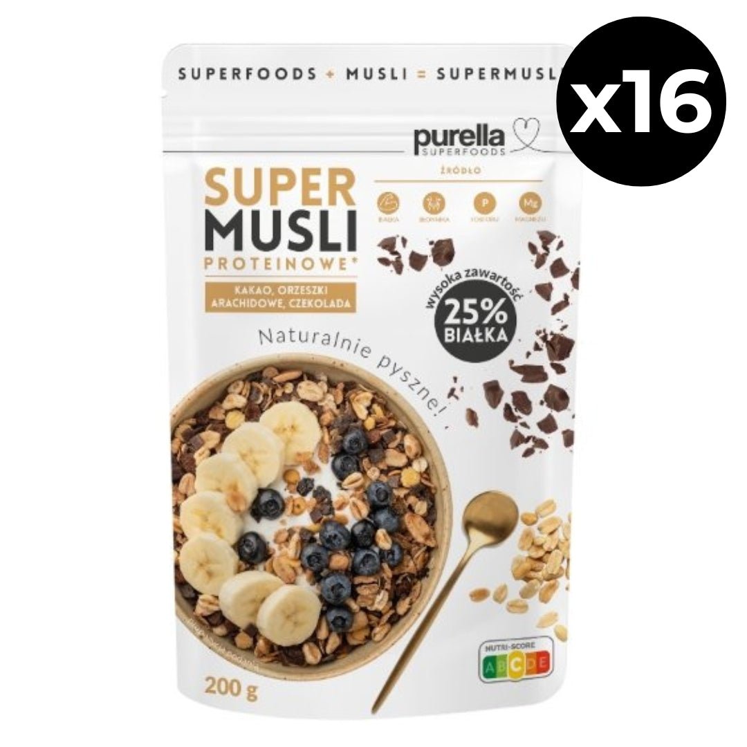 16x Purella Super Muesli PROTEIN 200g - Purella Superfoods - Vesa Beauty