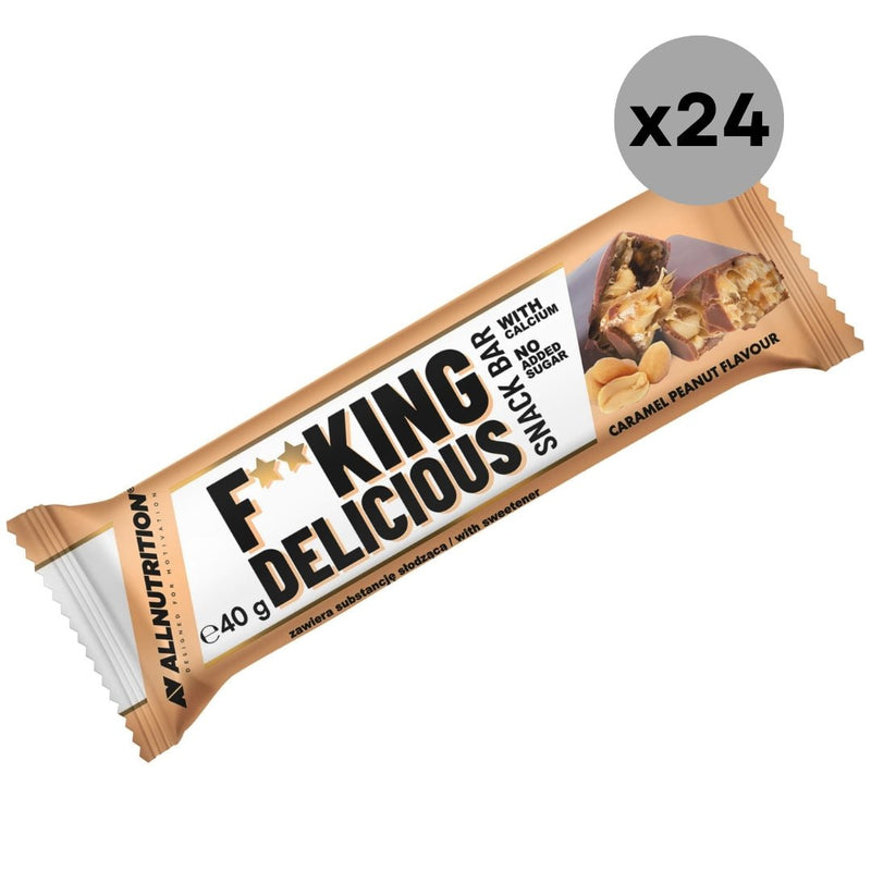 24x ALLNUTRITION FITKING Snack Bar Caramel Peanut 40g - ALLNUTRITION - Vesa Beauty