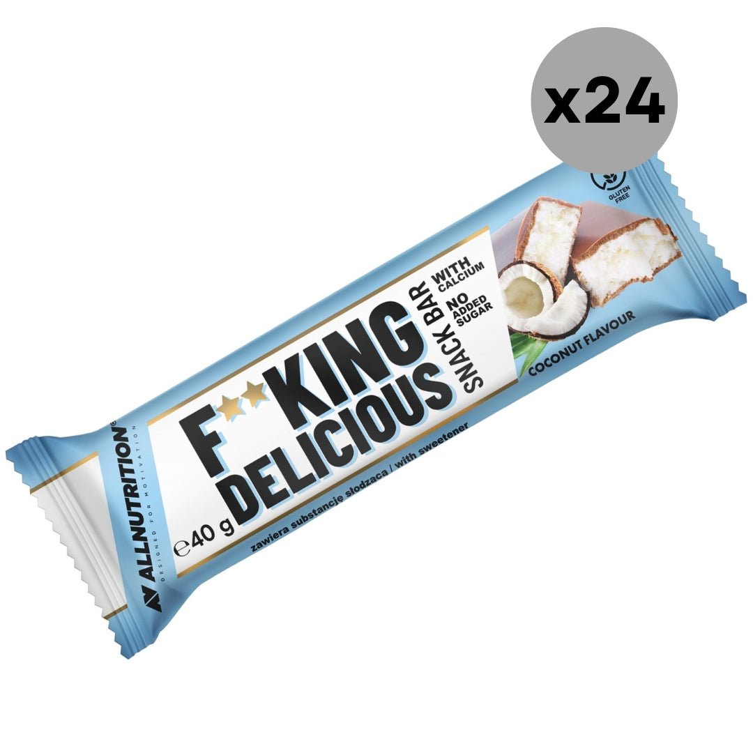 24x ALLNUTRITION FITKING Snack Bar Coconut 40g - ALLNUTRITION - Vesa Beauty