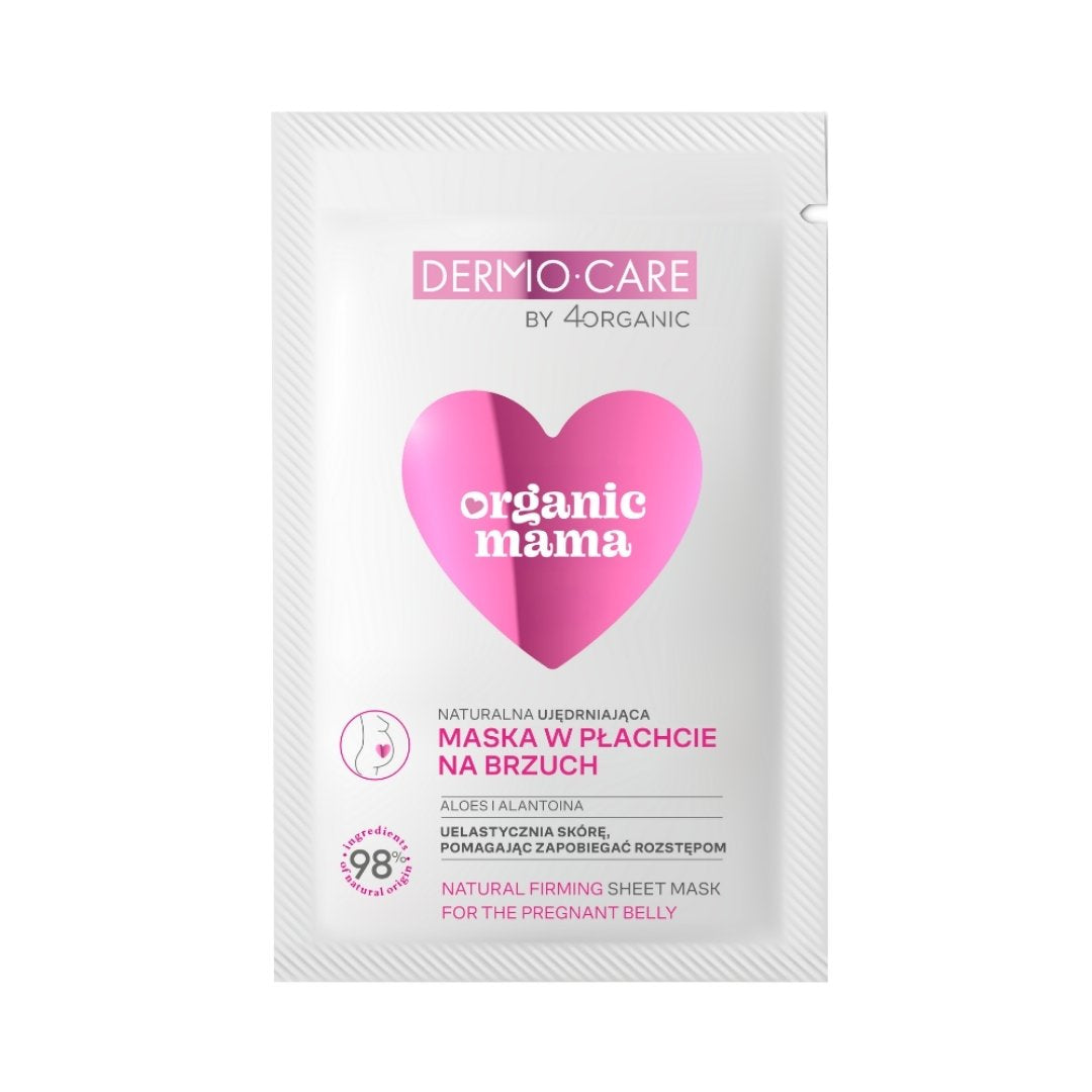 Natural Cosmetics 4Organic DERMO.CARE Organic mama - Natural Firming Sheet Mask for the pregnant belly 60ml (1pc)