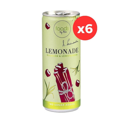 6x Foods by Ann Lemonade Rhubarb & Lemongrass 250ml - Foods by Ann - Vesa Beauty