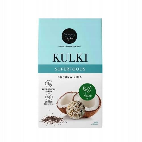 BBE 10/2026 Superfood Balls Coco &amp; Chia 50g