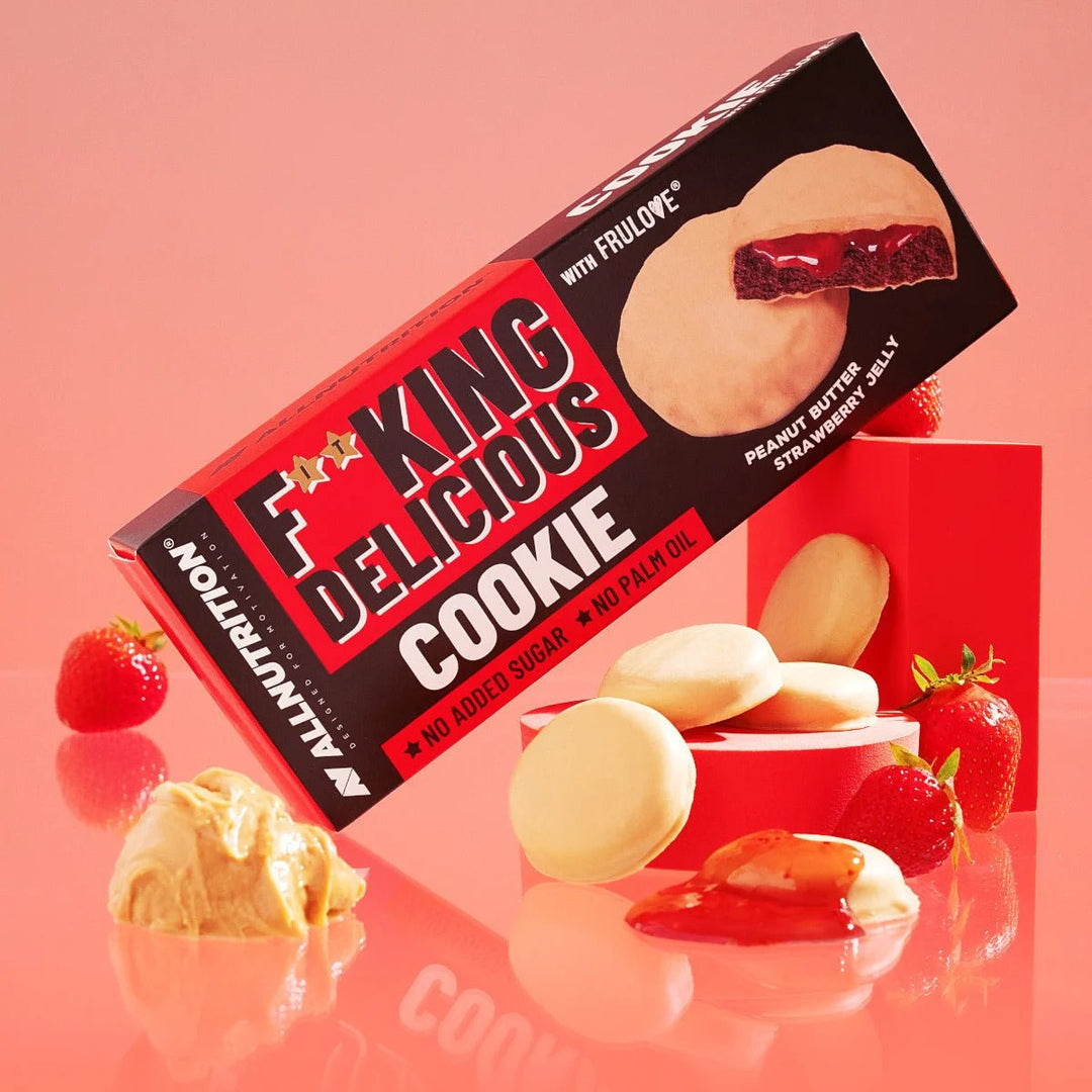 ALLNUTRITION FITKING COOKIE Peanut Butter Strawberry Jelly 128g - ALLNUTRITION - Vesa Beauty