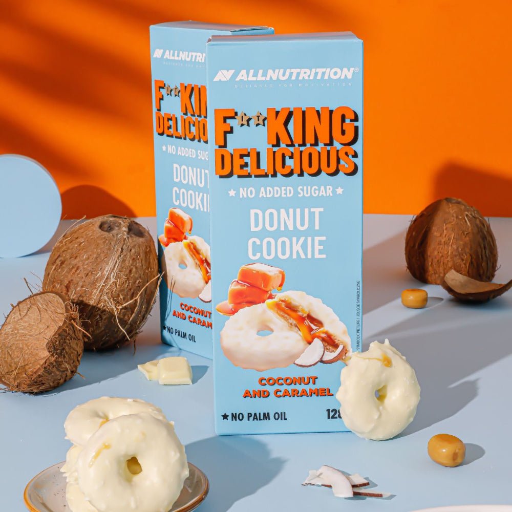 ALLNUTRITION FITKING DELICIOUS Donut Cookie - Coconut & Caramel 128g - ALLNUTRITION - Vesa Beauty