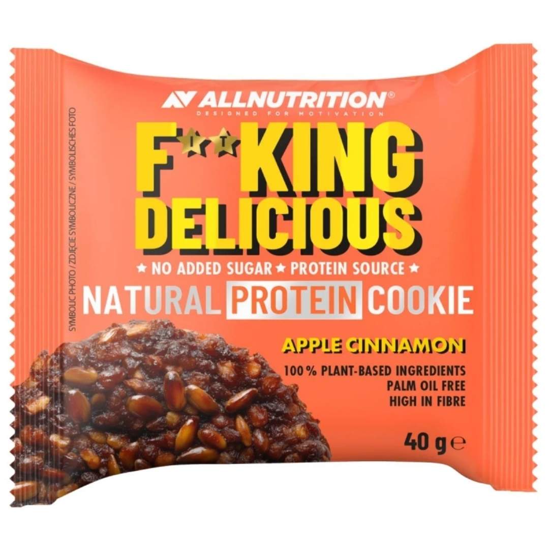 ALLNUTRITION FITKING DELICIOUS Natural Protein Cookie - Apple Cinnamon 40g - ALLNUTRITION - Vesa Beauty