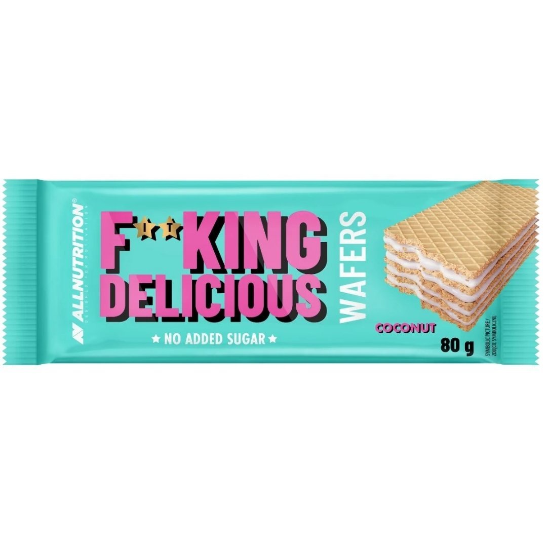 ALLNUTRITION FITKING DELICIOUS Wafers - Coconut 80g - ALLNUTRITION - Vesa Beauty
