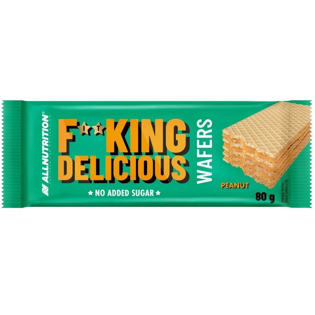 ALLNUTRITION FITKING DELICIOUS Wafers - Peanut 80g - ALLNUTRITION - Vesa Beauty