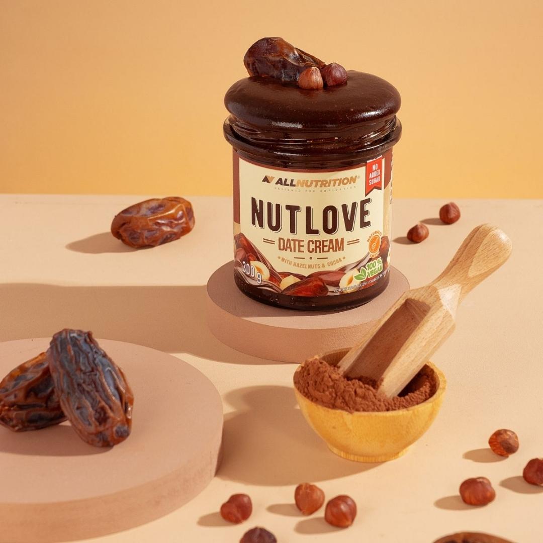 AllNutrition NUTLOVE Date Cream with Hazelnuts &amp; Cocoa 300g