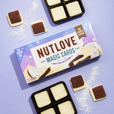 ALLNUTRITION NUTLOVE Magic Cards White Choco with Coconut 104g - ALLNUTRITION - Vesa Beauty