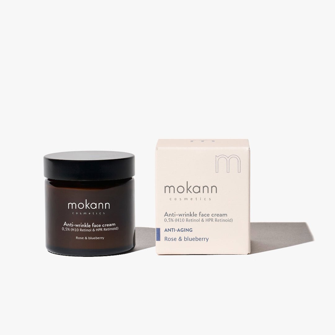 Anti - Wrinkle Face Cream 0.5% (Retinol H10 & Retinoate HPR) ROSE & BERRY 15ml - Mokann - Vesa Beauty