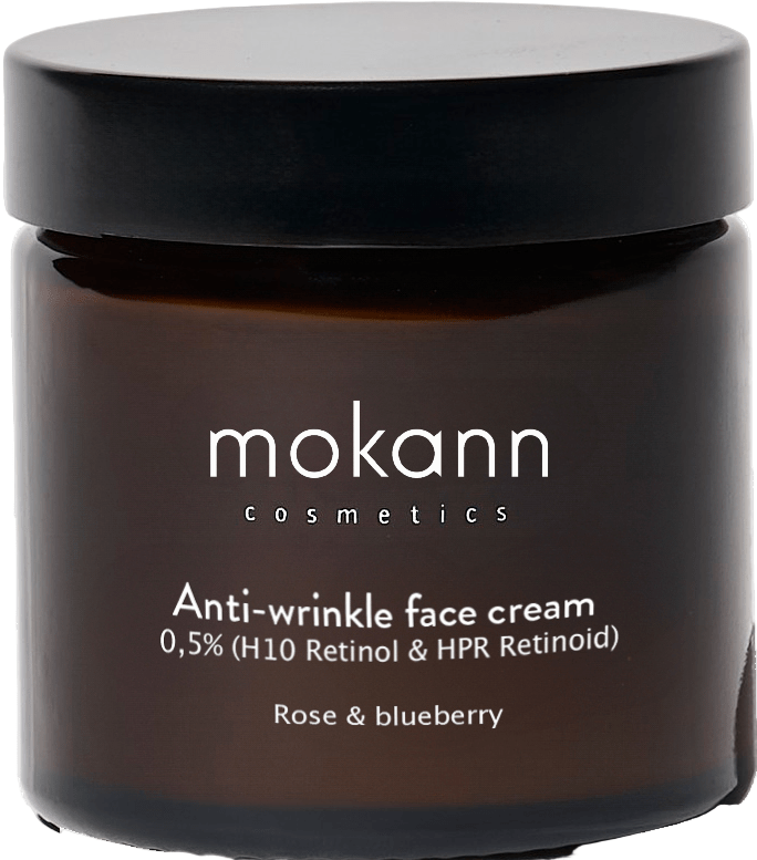 Anti - Wrinkle Face Cream 0.5% (Retinol H10 & Retinoate HPR) ROSE & BERRY 15ml - Mokann - Vesa Beauty