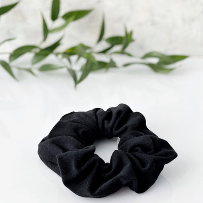 Anwen Black hair scrunchie COTTON SCRUNCHIE - Anwen - Vesa Beauty