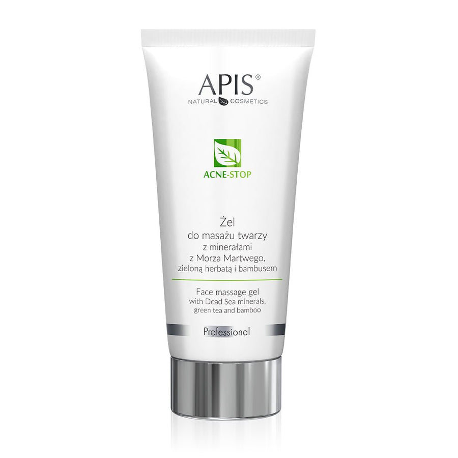 APIS Acne-Stop - Face Massage Gel with Dead Sea Minerals, Green tea and Bamboo 200ml - APIS - Vesa Beauty