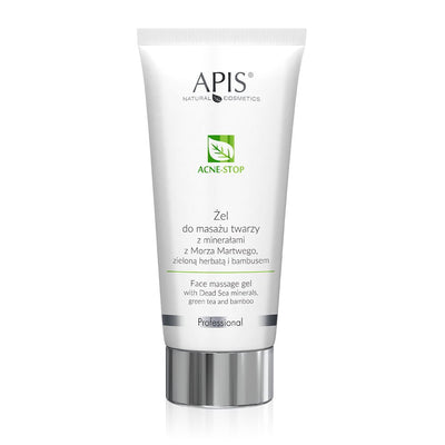APIS Acne-Stop - Face Massage Gel with Dead Sea Minerals, Green tea and Bamboo 200ml - APIS - Vesa Beauty