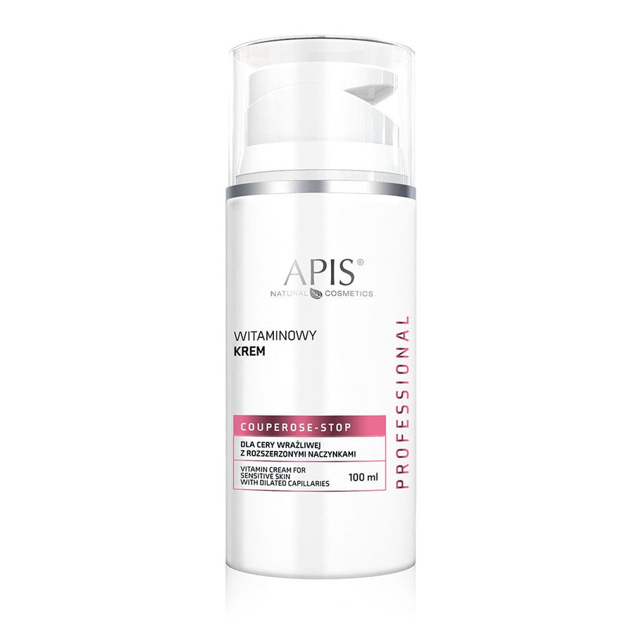 APIS Couperose-Stop - Vitamin Cream for Sensitive Skin with dilated Capillaries 100ml - APIS - Vesa Beauty