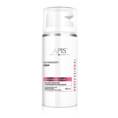 APIS Couperose-Stop - Vitamin Cream for Sensitive Skin with dilated Capillaries 100ml - APIS - Vesa Beauty