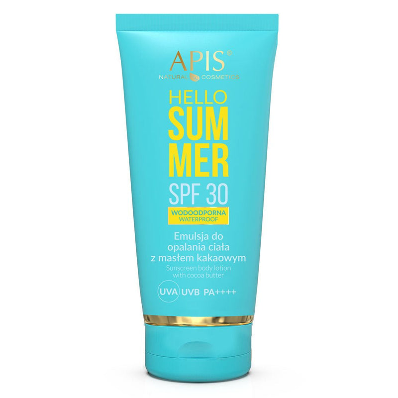 APIS Hello Summer - Sunscreen Body Lotion with cocoa butter SPF30 200ml - APIS - Vesa Beauty