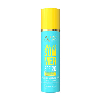 APIS Hello Summer - Sunscreen Body Oil with carotene SPF20 150ml - APIS - Vesa Beauty