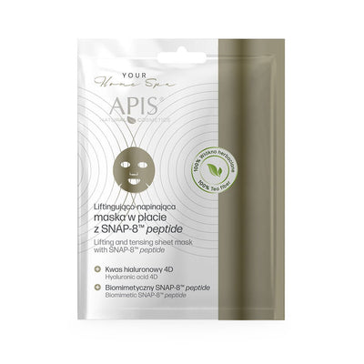 APIS Home Spa - Lifting and Tensing Sheet Mask with SNAP-8™ peptide 20g - APIS - Vesa Beauty