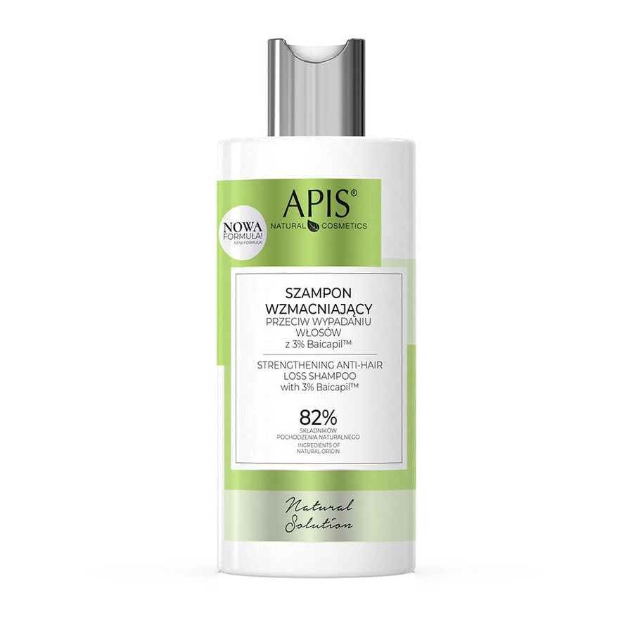 APIS Natural Solution - Strengthening Anti-Hair Loss Shampoo with 3% Baicapil™ 300ml - APIS - Vesa Beauty