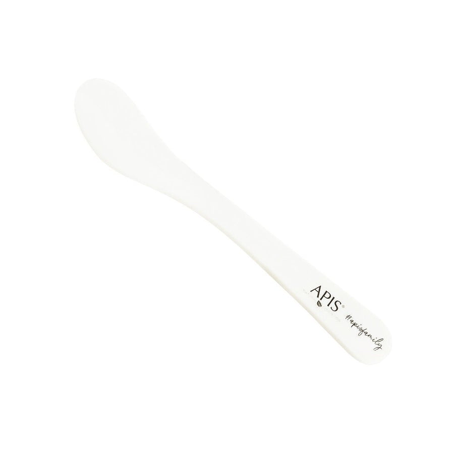 APIS White small cosmetic spatula with logo - APIS - Vesa Beauty