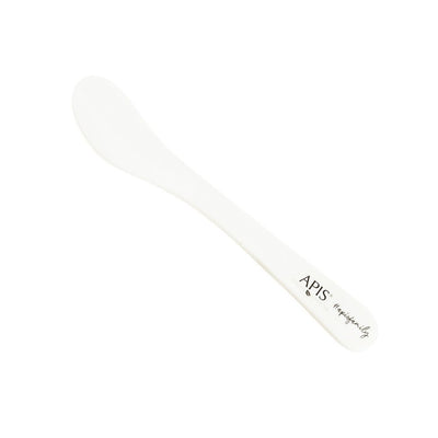 APIS White small cosmetic spatula with logo - APIS - Vesa Beauty