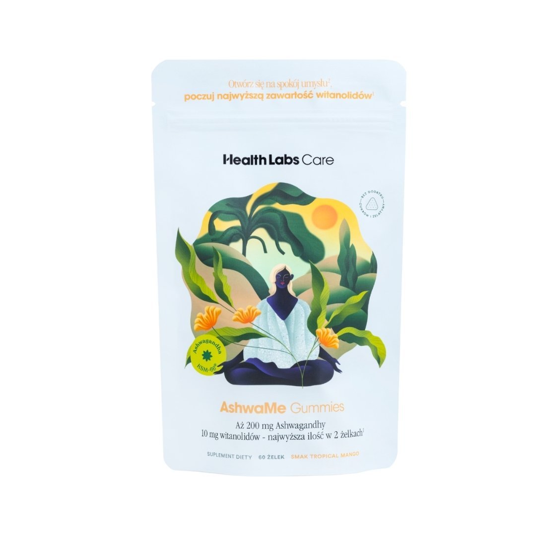 AshwaMe Gummies - Ashwagandha in jellies to support stress resistance 60pcs - HealthLabs Care - Vesa Beauty