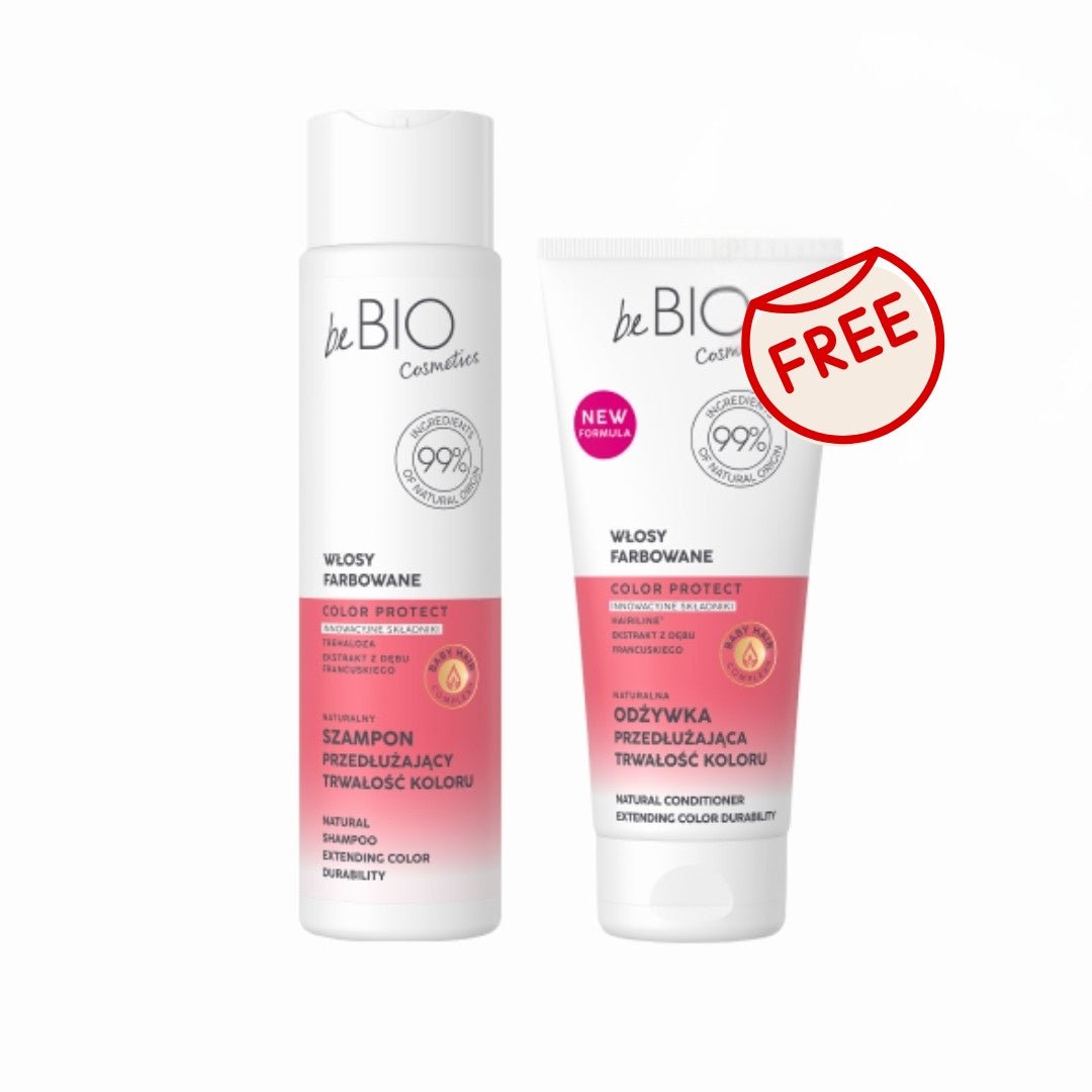 Baby Hair Complex - Coloured Hair Set: Shampoo 300ml + FREE Conditioner 200ml - beBIO Ewa Chodakowska - Vesa Beauty