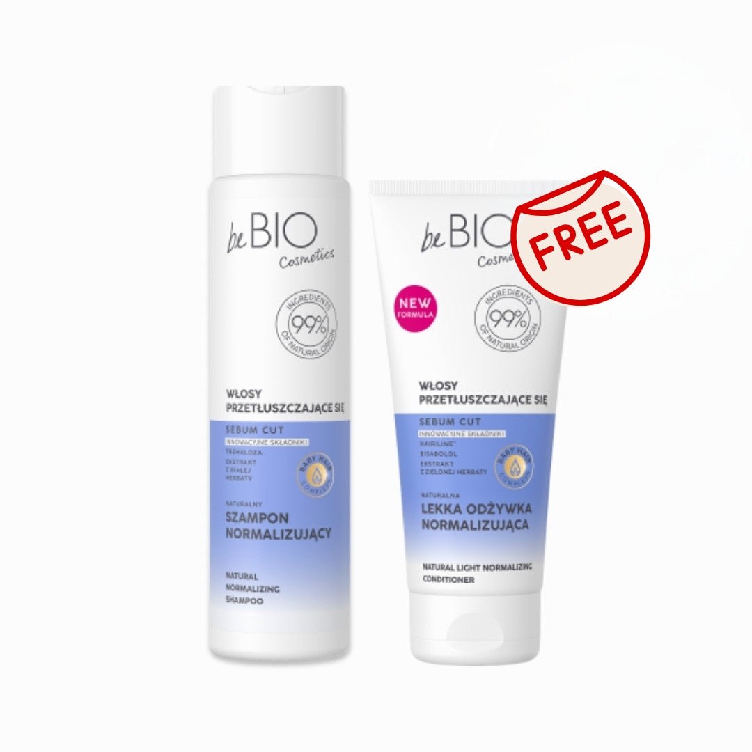 Baby Hair Complex - Greasy Hair Set: Shampoo 300ml + FREE Conditioner 200ml - beBIO Ewa Chodakowska - Vesa Beauty