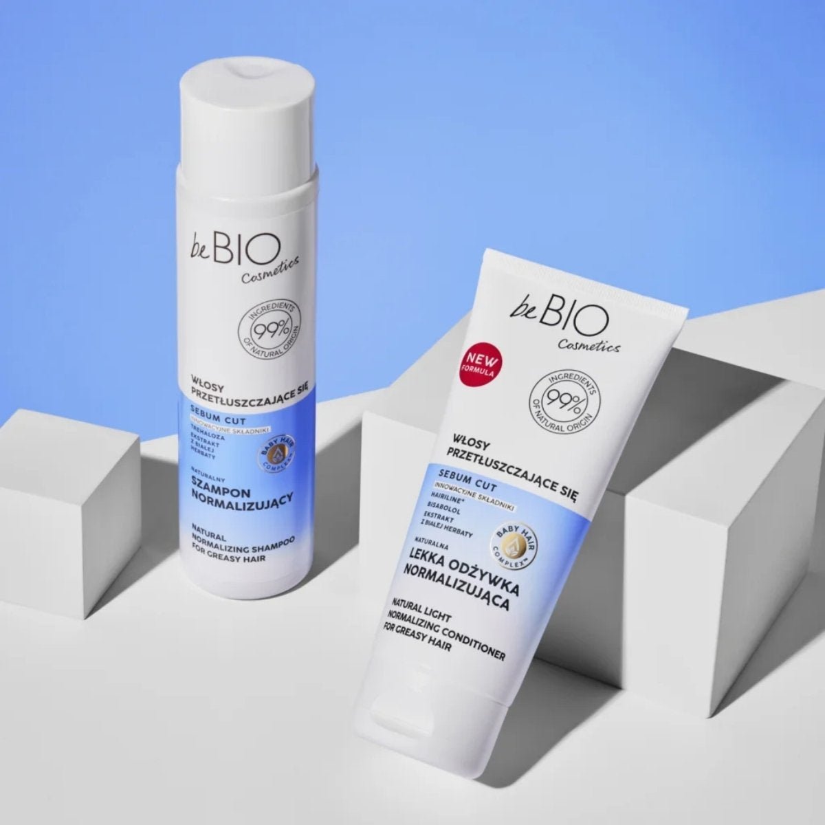 Baby Hair Complex - Normalizing Shampoo for Greasy Hair 300ml - beBIO Ewa Chodakowska - Vesa Beauty