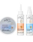 Baby Hair Complex SET: Mask MIRROR EFFECT 200ml + Clay Mask SCALP CARE 100ml + FREE Scalp Rub - in Conditioner 100ml - beBIO Ewa Chodakowska - Vesa Beauty