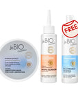 Baby Hair Complex SET: Mask MIRROR EFFECT 200ml + Clay Mask SCALP CARE 100ml + FREE Scalp Rub - in Conditioner 100ml - beBIO Ewa Chodakowska - Vesa Beauty